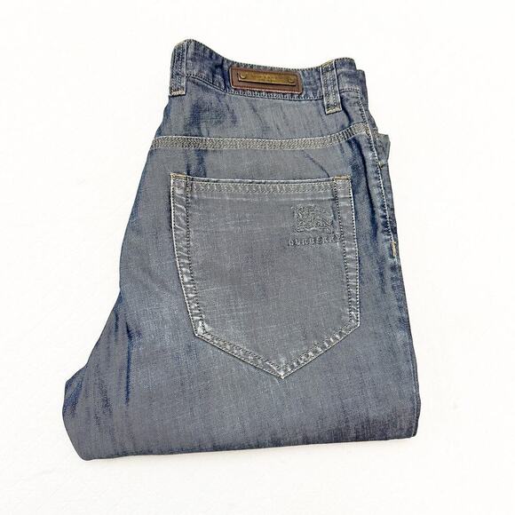 Burberry London Dark Wash Denim Straight Leg Jeans Size 32 - Picture 1 of 8